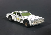 1977 Hot Wheels Solid White Police Car 12 with Yellow Logo Diecast Toy Car - Rare Version - Treasure Valley Antiques & Collectibles