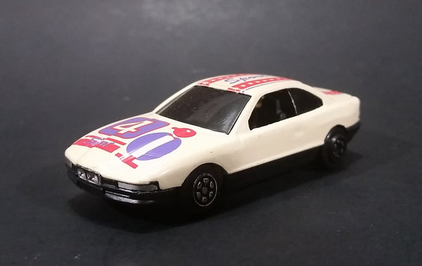 1980s Yatming BMW 850i Tan White Red Star Stripes Bird #4 Sport No. 804 Die Cast Toy Car - Treasure Valley Antiques & Collectibles