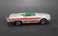1980 Majorette Mercedes 350 SL Convertible Silver Grey with Red Stripes Die Cast Toy Car - Treasure Valley Antiques & Collectibles