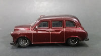 2004 Matchbox London Taxi Burgundy Maroon Die Cast Toy Car - Treasure Valley Antiques & Collectibles