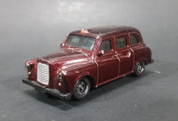 2004 Matchbox London Taxi Burgundy Maroon Die Cast Toy Car - Treasure Valley Antiques & Collectibles