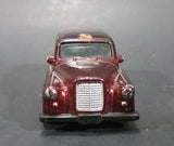 2004 Matchbox London Taxi Burgundy Maroon Die Cast Toy Car - Treasure Valley Antiques & Collectibles