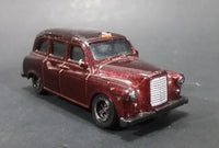 2004 Matchbox London Taxi Burgundy Maroon Die Cast Toy Car - Treasure Valley Antiques & Collectibles