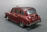 2004 Matchbox London Taxi Burgundy Maroon Die Cast Toy Car - Treasure Valley Antiques & Collectibles