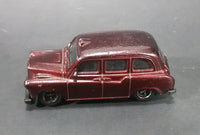 2004 Matchbox London Taxi Burgundy Maroon Die Cast Toy Car - Treasure Valley Antiques & Collectibles