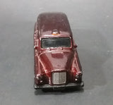 2004 Matchbox London Taxi Burgundy Maroon Die Cast Toy Car - Treasure Valley Antiques & Collectibles