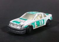 1980s Yatming Chevrolet Lumina Silver & Green #13 Racing Champions No. 1003b Die Cast Toy Car - Treasure Valley Antiques & Collectibles