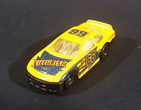 1980s Unknown Brand #66 Stock Car "Futurism" No. 8106 Yellow Die Cast Toy Race Car - Treasure Valley Antiques & Collectibles