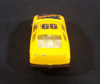 1980s Unknown Brand #66 Stock Car "Futurism" No. 8106 Yellow Die Cast Toy Race Car - Treasure Valley Antiques & Collectibles