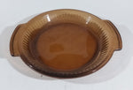 Vintage Anchor Hocking Amber Glass 9" Pie Plate No. 1460 - Hold .75 QT or .75 L - Treasure Valley Antiques & Collectibles