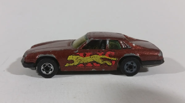 1983 Hot Wheels Jaguar XJS Maroon Burgundy Brown Die Cast Toy Car - Great Graphics - Malaysia - Treasure Valley Antiques & Collectibles