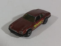 1983 Hot Wheels Jaguar XJS Maroon Burgundy Brown Die Cast Toy Car - Great Graphics - Malaysia - Treasure Valley Antiques & Collectibles