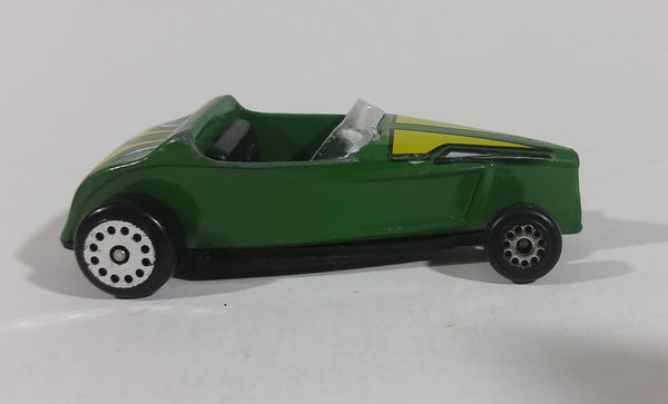 1980s Zee Zylmex High Tech Hot Rod Dark Green With Yellow Tampos No. D112 Die Cast Toy Car - Treasure Valley Antiques & Collectibles