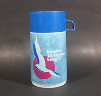 1973 Jonathan Livingston Seagull a Story by Robert Bach Aladdin Blue Drink Lunchbox Thermos - Treasure Valley Antiques & Collectibles