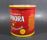 Vintage Douwe Egberts Amphora Pipe Tobacco Extra Mild Cavendish 12oz Red Tin Can - Empty - Treasure Valley Antiques & Collectibles