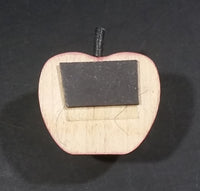 Red Apple Shaped Wooden Fridge Magnet - Treasure Valley Antiques & Collectibles