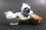 2000 McDonalds 102 Dalmatians Puppy Dog Licking Felt Teddy Bear PVC Figurine - Treasure Valley Antiques & Collectibles