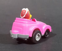 1985 McDonald's Happy Meal Fast Macs Birdie Character Pink Pull Back Toy Car Vehicle - Treasure Valley Antiques & Collectibles