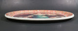 Vintage 1970s Pepsi Cola "Lady Gibson" Oval Orange Border Beverage Serving Tray - Treasure Valley Antiques & Collectibles