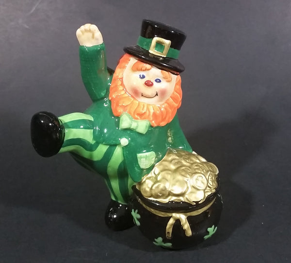 Collectible Fitz and Floyd Essentials Luck O' The Irish Leprechaun with Pot of Gold Figurine - Treasure Valley Antiques & Collectibles