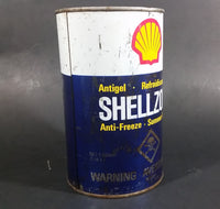 Vintage Shell Shellzone Anti-Freeze Anti-Gel Coolant 1 Quart Can - EMPTY - Treasure Valley Antiques & Collectibles