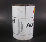 Vintage Shell Aeroshell Aviation Motor Oil W One Litre Bilingual English French Can - Empty - Treasure Valley Antiques & Collectibles