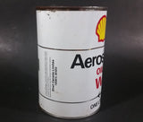 Vintage Shell Aeroshell Aviation Motor Oil W One Litre Bilingual English French Can - Empty - Treasure Valley Antiques & Collectibles