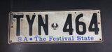 South Australia "SA • The Festival State" Passenger Vehicle License Plate TYN 464 - Treasure Valley Antiques & Collectibles