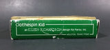 1984 Eileen Richardson Porcelain Clothespin Kid Hand Painted Christmas Tree Ornament with Box - Treasure Valley Antiques & Collectibles