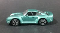 Motor Max Porsche 959 Green Teal Die Cast Toy Car Vehicle - 5 Spoke Wheels - Treasure Valley Antiques & Collectibles