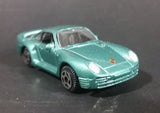 Motor Max Porsche 959 Green Teal Die Cast Toy Car Vehicle - 5 Spoke Wheels - Treasure Valley Antiques & Collectibles