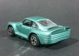 Motor Max Porsche 959 Green Teal Die Cast Toy Car Vehicle - 5 Spoke Wheels - Treasure Valley Antiques & Collectibles