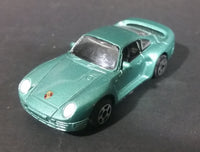 Motor Max Porsche 959 Green Teal Die Cast Toy Car Vehicle - 5 Spoke Wheels - Treasure Valley Antiques & Collectibles