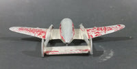 Antique 1937 Tootsie Toys Crusader X-110 Twin Propeller Aircraft Airplane Red Die Cast - Treasure Valley Antiques & Collectibles