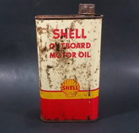 Vintage Shell Outboard Motor Oil Can 1 Imperial Quart - Boating - Boats - Fishing - Treasure Valley Antiques & Collectibles