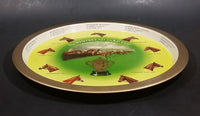 Vintage 1960s The Whitbread Gold Cup Sandown Park Round Beverage Serving Tray - Treasure Valley Antiques & Collectibles