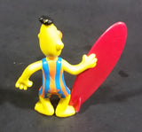 1980s Applause Muppets Sesame Street "Bert with a Surfboard" PVC Figurine - Treasure Valley Antiques & Collectibles