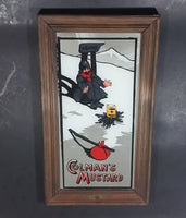 Rare Colman's "To Klondike" Mustard Wood Framed Advertising Mirror - Treasure Valley Antiques & Collectibles