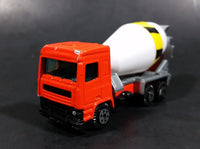 Rare 1980s Yatming Fastwheels Orange Cement Mixing Truck No. 2300 Die Cast Toy Truck Vehicle