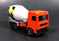 Rare 1980s Yatming Fastwheels Orange Cement Mixing Truck No. 2300 Die Cast Toy Truck Vehicle