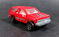 Majorette Novacar No. 107 Fire Dept No. 2 Die Cast Toy Truck SUV Emergency Rescue Vehicle - Treasure Valley Antiques & Collectibles
