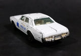 1980s Yatming Dodge Monaco White Rescue Die Cast Toy Car Emergency Vehicle - Treasure Valley Antiques & Collectibles