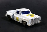 1980s Yatming Chevrolet LUV Stepside "Cherry Picker" White Pickup Truck No. 1700 Die Cast Toy Car Vehicle - Made in Hong Kong - Treasure Valley Antiques & Collectibles