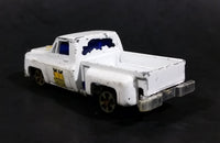 1980s Yatming Chevrolet LUV Stepside "Cherry Picker" White Pickup Truck No. 1700 Die Cast Toy Car Vehicle - Made in Hong Kong - Treasure Valley Antiques & Collectibles