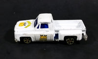 1980s Yatming Chevrolet LUV Stepside "Cherry Picker" White Pickup Truck No. 1700 Die Cast Toy Car Vehicle - Made in Hong Kong - Treasure Valley Antiques & Collectibles