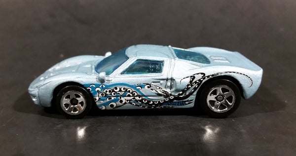 2002 Hot Wheels 1960s Ford GT-40 Octoblast Metallic Pale Blue Die Cast Toy Race Car Vehicle - Treasure Valley Antiques & Collectibles