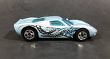 2002 Hot Wheels 1960s Ford GT-40 Octoblast Metallic Pale Blue Die Cast Toy Race Car Vehicle - Treasure Valley Antiques & Collectibles