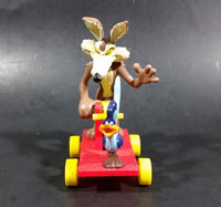 1989 Warner Bros. Looney Tunes Wile E. Coyote & Roadrunner Train Handcar Toy Riders - Treasure Valley Antiques & Collectibles