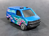 Vintage Made in China Road Devil Blue w/ Pink & Green Flames Van No. 8074 Die Cast Toy Car Vehicle - Treasure Valley Antiques & Collectibles