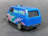 Vintage Made in China Road Devil Blue w/ Pink & Green Flames Van No. 8074 Die Cast Toy Car Vehicle - Treasure Valley Antiques & Collectibles